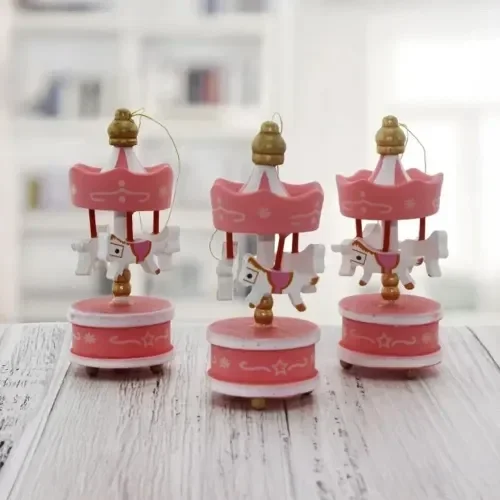 Romantik Dekoratif Atlı Karınca 6'lı Açık Pembe Set