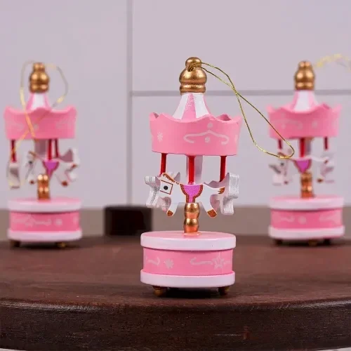 Romantik Dekoratif Atlı Karınca 6'lı Açık Pembe Set
