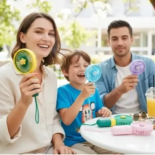 Kompakt Usb'li Mini El Fanı 15 Cm Taşınabilir Serinletici