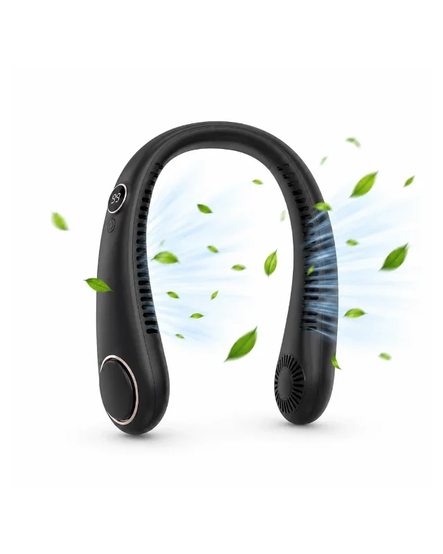 Ergonomik Taşınabilir Boyun Fanı 5 Hız Modu İle