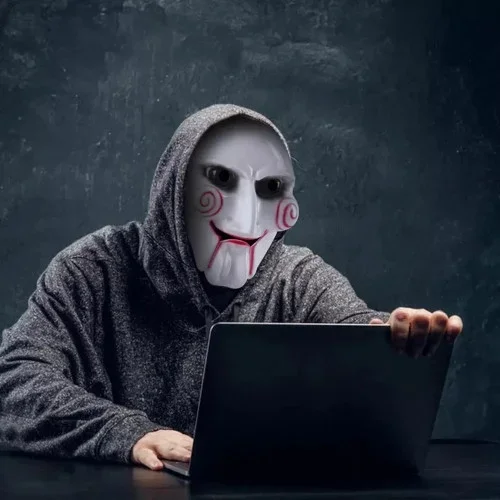 Korkutucu Testere Maskesi 17.5 X 22.5 Cm Cadılar Bayramı