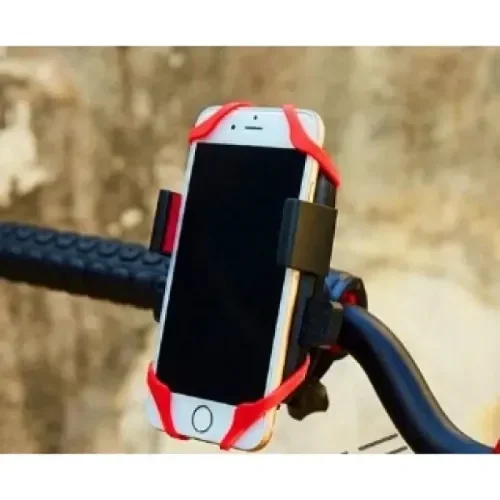 Sarsıntısız Bisiklet Telefon Tutucu Lastik Destekli 1 Adet