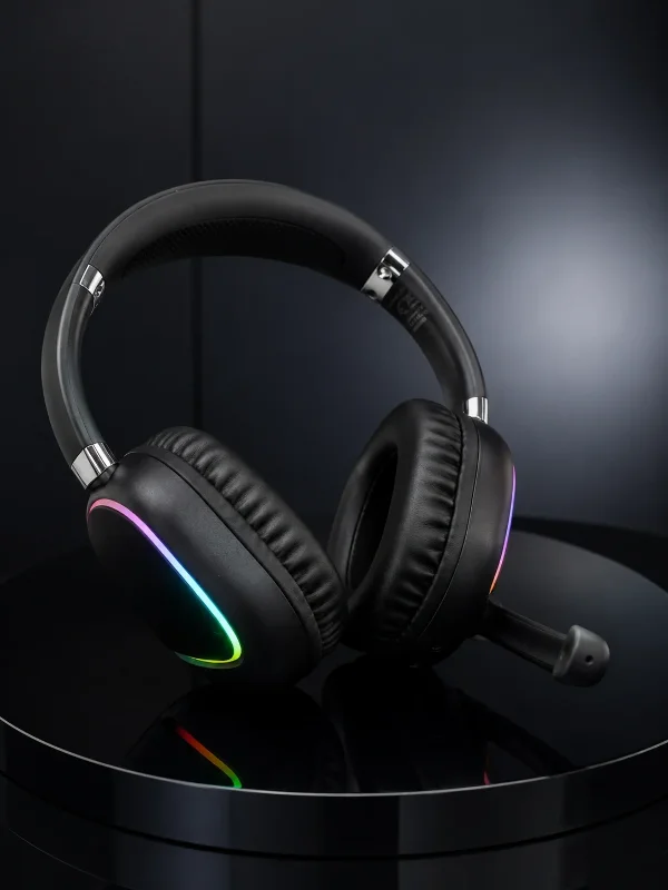 Kablosuz Kulak Üstü Kulaklık Bluetooth 5.0 Rgb Işıklı Mikrofonlu