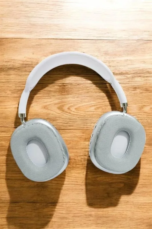 Bluetooth Kulaklık Beyaz 10 Metre Mesafe Mikrofonlu Kablosuz