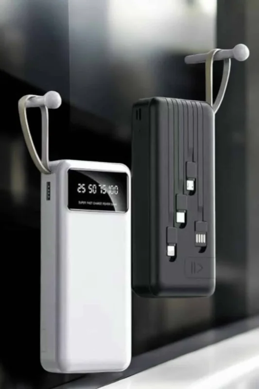 Lcd Ekranlı 20000mah Powerbank Usb Type-c Lightning