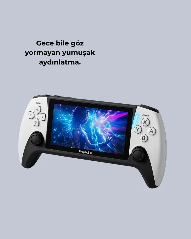 Renkli Ekranlı Taşınabilir El Konsolu 1000 Oyunlu