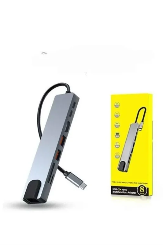 Pratik Dönüştürücü Adaptör Type-c Hdmı Usb 3.0 Macbook