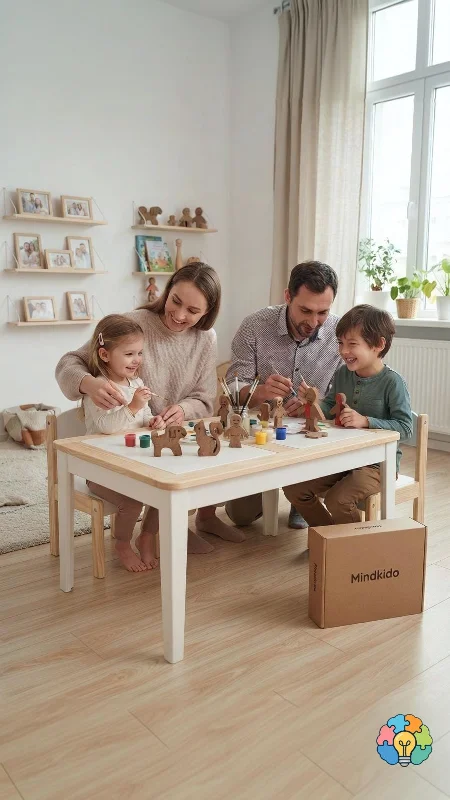 Kişiselleştirilebilir Ailem Ahşap Boyama Seti