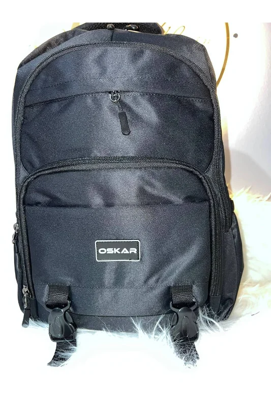 OSKAR Sırt Çantası 40x30x20 cm Çok Bölmeli Geniş Hacimli Günlük Okul Çantası