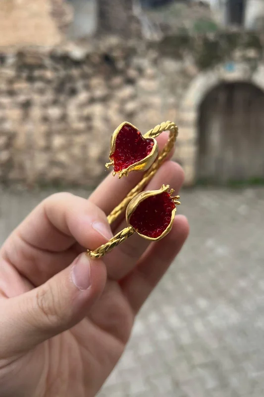 Bereket Serisi Kırmızı Kadın Nar Otantik Bileklik Bilezik – 4. görsel