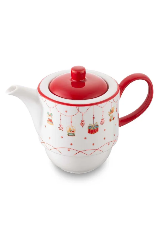 New Year Janus Teapot Ve 2'li Bardak Seti