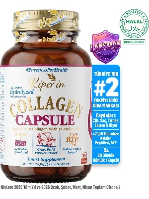 Çift Hidrolize Multi Kolajen Kapsül | ATP, Hyaluronik Asit, D3, Biotin, Selenyum, Çinko ve Vitamin C