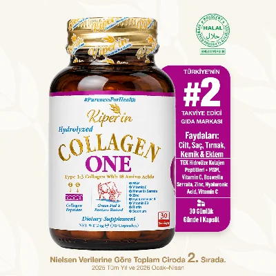 One | Tek Hidrolize Kolajen Peptitler | MSM, Biotin, Hyaluronik Asit, Selenyum, Vitamin D | 30Kapsül