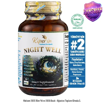Night Well | Derin Uyku ve Rahatlama | Apigenin, Magnezyum, Melisa, Glisin, Passiflora | 60 Kapsül