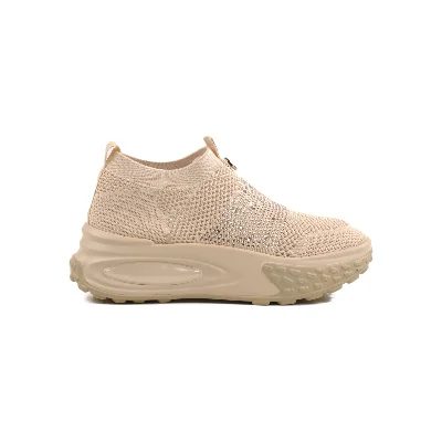 Guja Bej Triko Hafif Kadın Sneaker