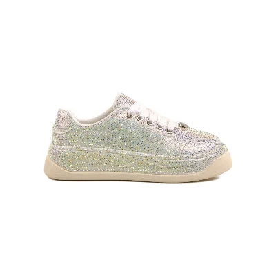 Guja Beyaz Taş İşlemeli Kadın Sneaker