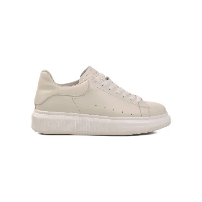 Marcomen Beyaz Hakiki Deri Erkek Sneaker