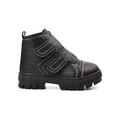 Aspor Siyah Unisex Çocuk Bot