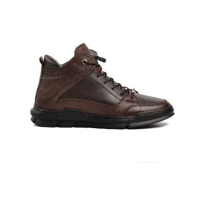 Aspor Kahve Hakiki Deri Sneaker Erkek Bot