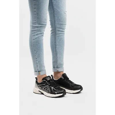 Hammer Jack Siyah Gümüş Hafızalı Taban Unisex Spor Ayakkabı
