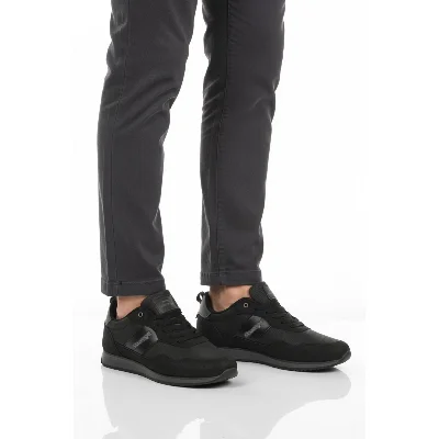 Slazenger Siyah Füme Bağcıklı Erkek Spor Ayakkabı