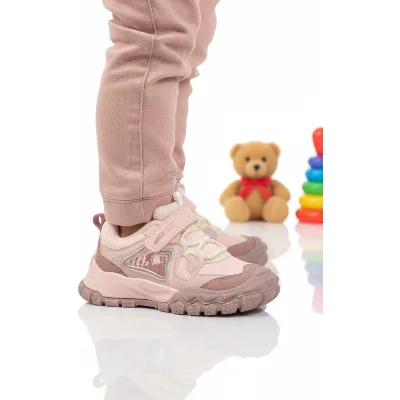 Marcokids Pudra Cırtlı Kız Çocuk Spor Ayakkabı