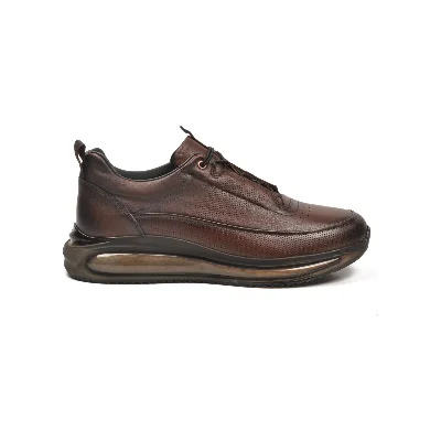 Marcomen Kahve Hakiki Deri Anatomik Erkek Sneaker