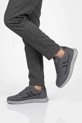 Füme Tekstil Bağcıklı Erkek Casual Ayakkabı