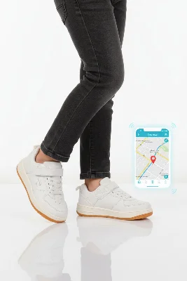 Beyaz Gps Takip Özellikli Unisex Çocuk Spor Ayakkabı