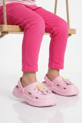Pembe Eva Kız Çocuk Sabo Terlik