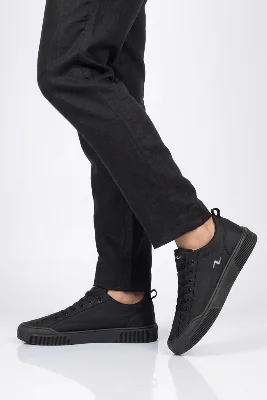 Siyah Tekstil Erkek Casual Ayakkabı