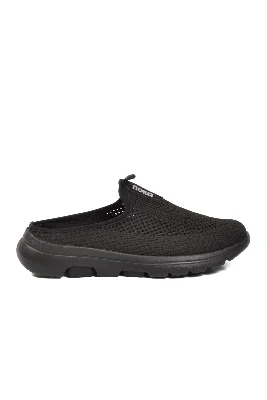 Siyah Fileli Unisex Düz Terlik