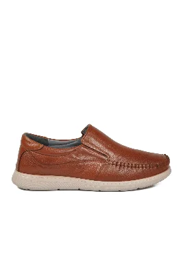 Taba Hakiki Deri Erkek Casual Ayakkabı