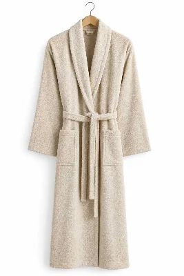 Açık Kahve Büyük Beden Şalyaka Pamuklu Hamam Sauna Banyo Battal Kadın Erkek Unisex 3xl 4xl Bornoz