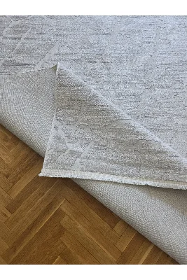 Krem Bej Bambu Akrilik Yumuşak Modern Özel Kesim Salon Koridor Oturma Odası Mutfak Halısı