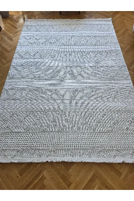 Enjoy 0219A Krem İskandinav Sisal Bukle Yumuşak Özel Ölçü Salon Koridor Mutfak Halısı Yolluk