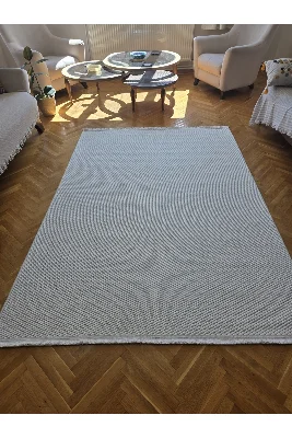 Bordürlü Sisal Krem İskandinav Extra Yumuşak Özel Kesim Kolay Temizlenen Salon Koridor Halısı