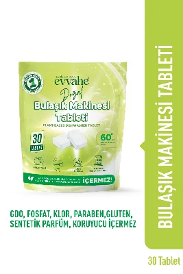 Bitkisel Bulaşık Makinesi Tableti (30 Tablet)
