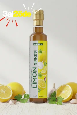Limon Sirkesi (Maydonoz ve Sarımsaklı) 500 ml - Katkısız, Doğal Fermantasyon