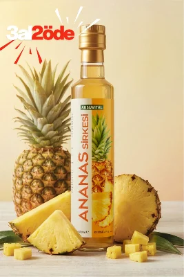 Ananas Sirkesi 500 ml - Katkısız, Doğal Fermantasyon