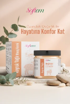 Kuyruk Yağı Masaj Kremi - 200 ml Kolajen Destekli Formül