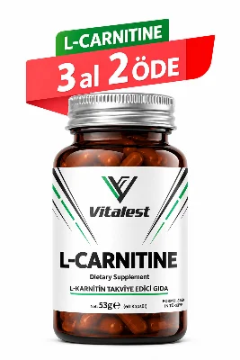 L-Carnitine 1500 mg 60 Kapsül | Yeşil Çay Ekstresi + B3 B6 B12 Vitaminli L-Karnitin Takviyesi