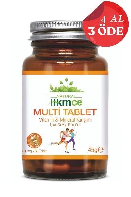 Multi Tablet - Vitamin, Mineral Multivitamin 60 Tablet - Güçlü Formül