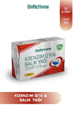 Koenzım Q10 Balık Yağı Omega3 30 Kapsül Softjel Gıda Takviyesi