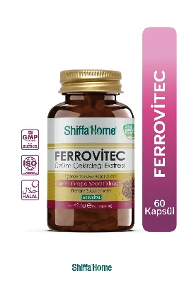 Aksu Vital Ferrovitec Üzüm Çekirdeği Ekstresi 60 Kapsül Demir