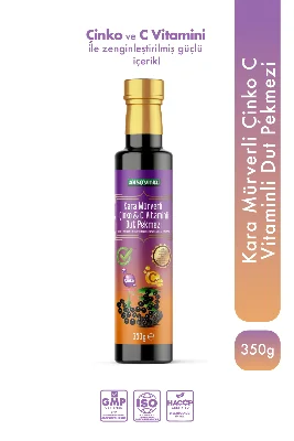 Kara Mürverli Çinko ve C Vitaminli Dut Pekmezi - 350 gr.