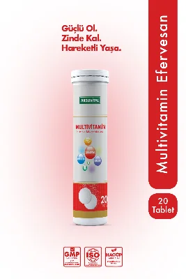 Multivitamin Efervesan 20 Tablet - Koenzim Q10, Vitamin Mineral