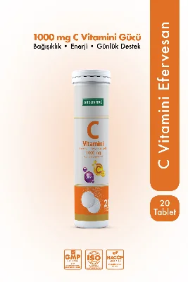 C Vitamini Çinko 1000mg 20 Efervesan Tablet