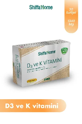 D3 Ve K Vitamini - 30 Kapsül