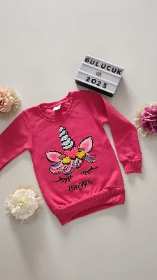 Markasız Kız Çocuk Sweat
